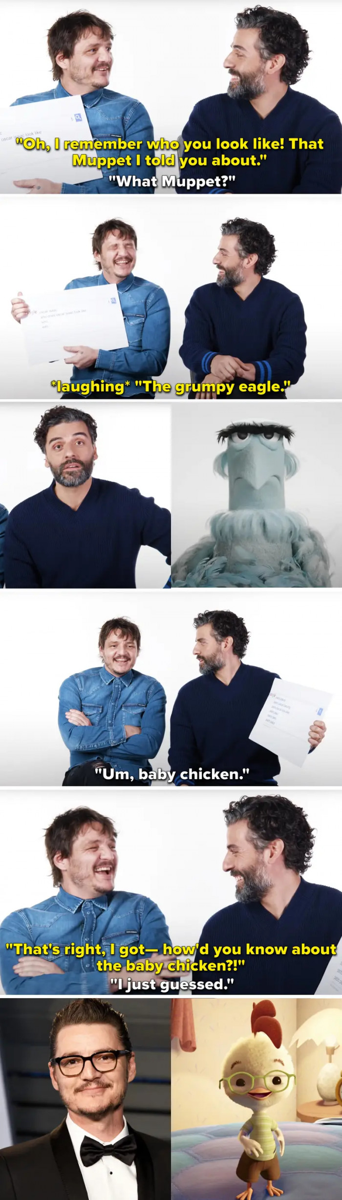5. When Pedro Pascal and Oscar Isaac had a hilarious conversation