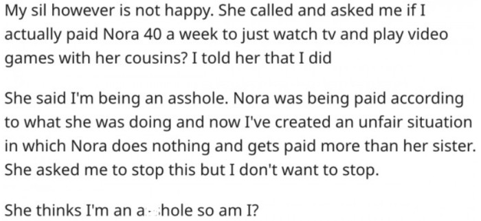 But SIL isn't happy. Then Reddit responded.