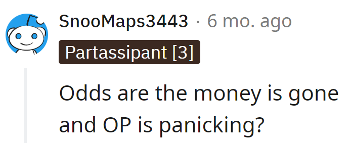 Looks like someone misplaced the financial magic beans, and now OP is playing a game of 