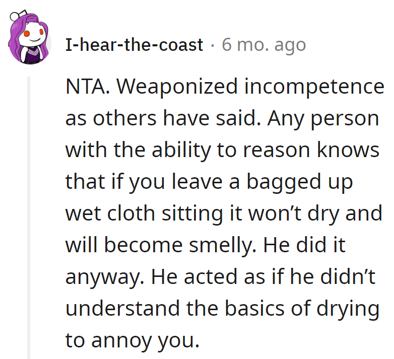 His wet cloth antics are a PhD-level course in 