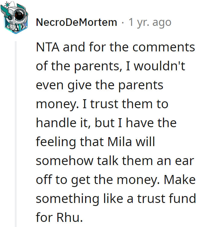 As for the parents, create a 