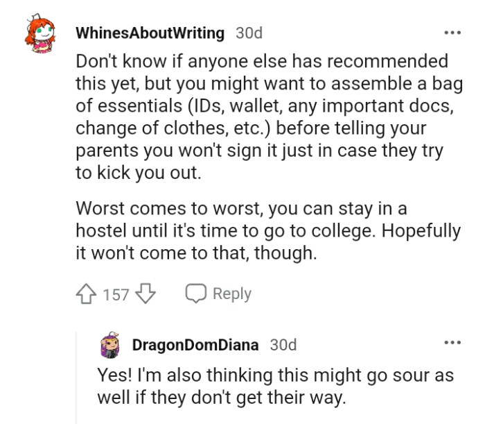 The OP could be kicked out