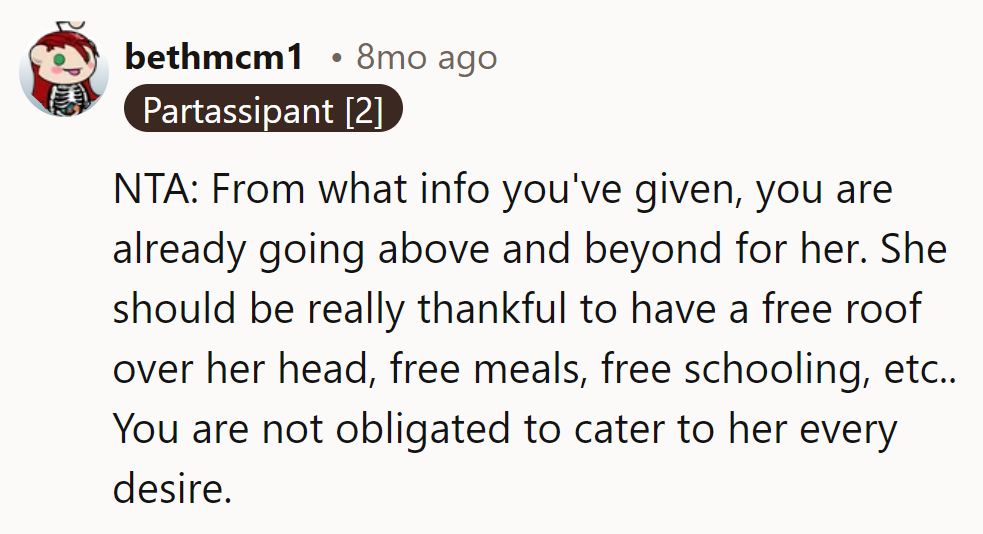 NTA: Playing hotel, café, and school? She's got it made! Time to count blessings, not demands.
