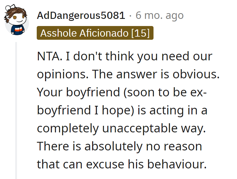 Dump the drama, upgrade the boyfriend.