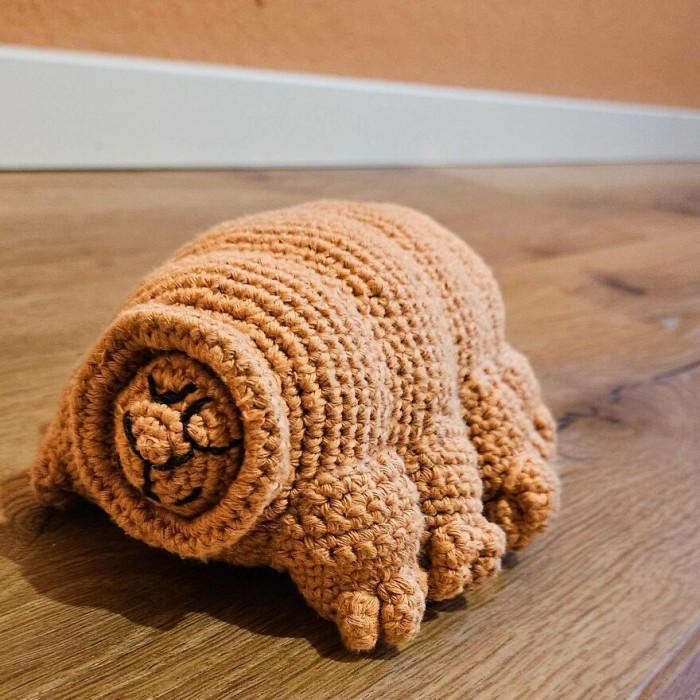 "Tardigrade I Crocheted While In Labor To Ease The Pain Haha"