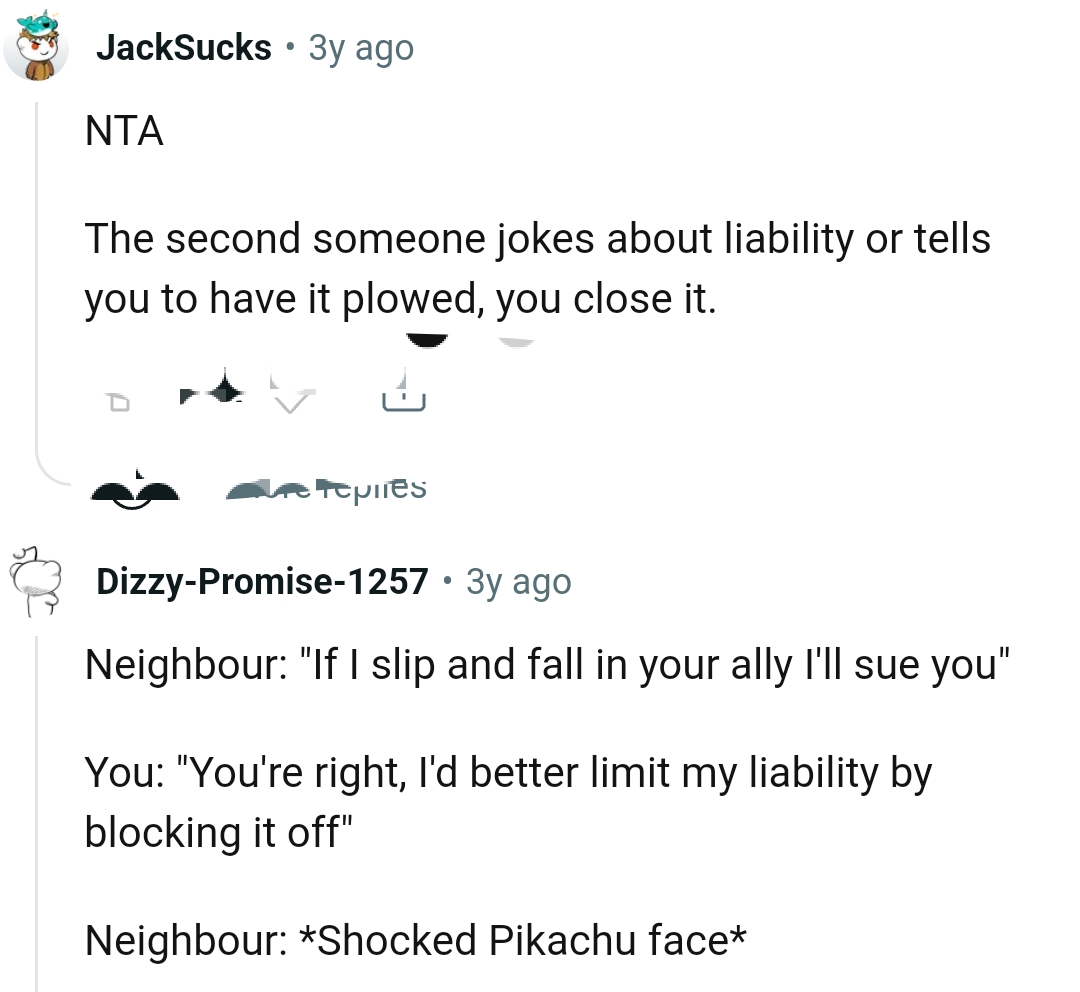 Limiting the ability by blocking it off