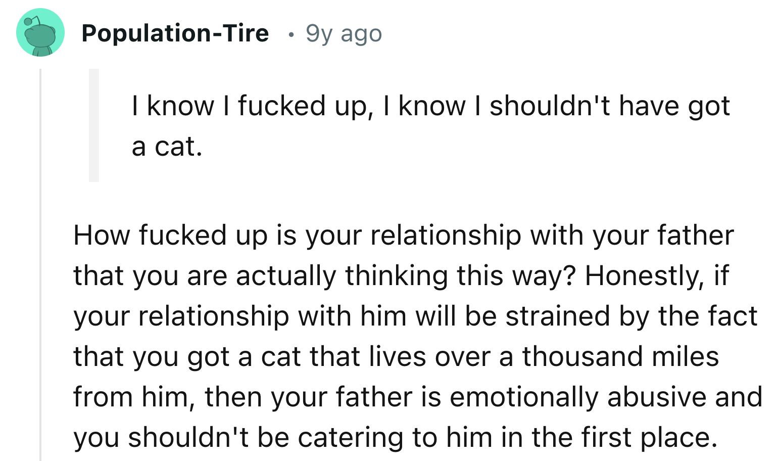 Bad Relationship With Father