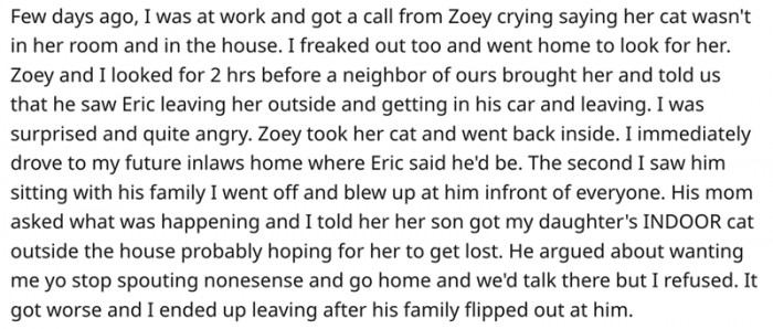 I blew up at him in front of his family