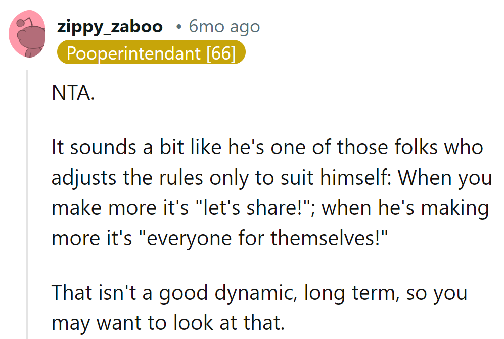 He's got a flexible rulebook that only bends his way.