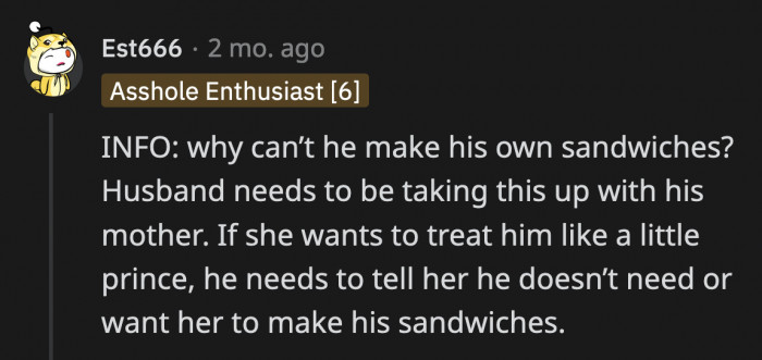 What's the BF's opinion in all of this?