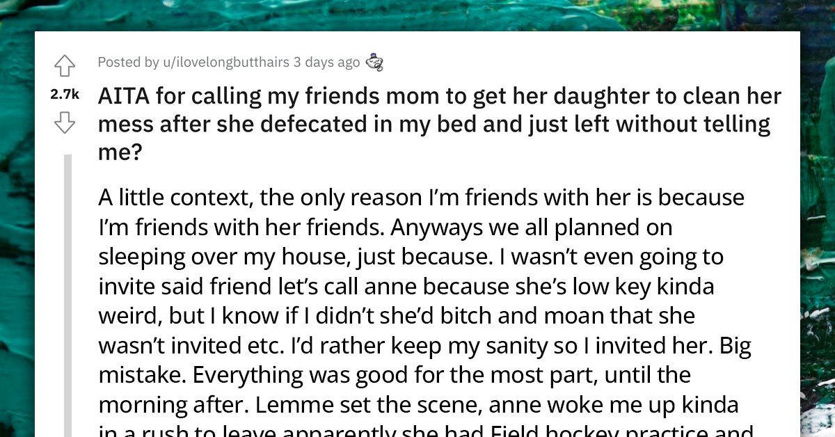 Teenager Wakes Up to a Nasty Smell in Her Room After a Sleepover and Finds a Stinky Surprise Left by One of Her Friends