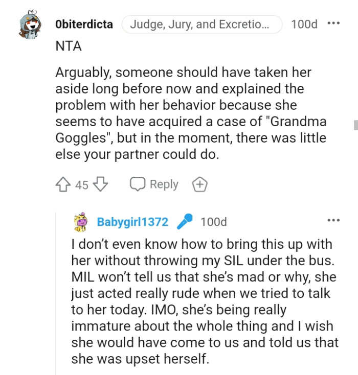 There was little to nothing else your partner could do