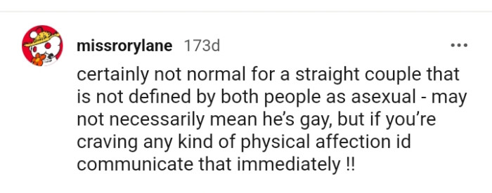 It's not normal for a straight couple