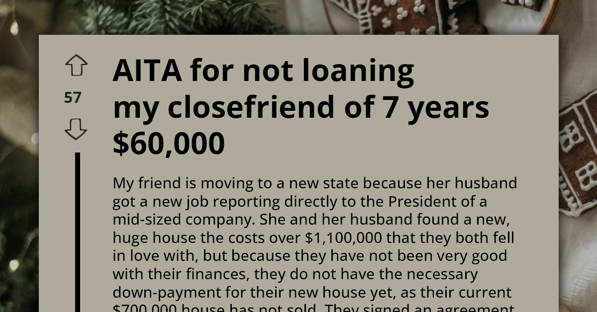Close Friend Begs for a $60,000 Lifeline to Save Her Dream Home and Sparks a Heartbreaking Rift