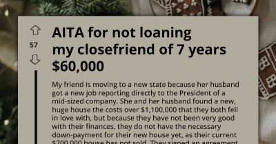 Close Friend Begs for a $60,000 Lifeline to Save Her Dream Home and Sparks a Heartbreaking Rift