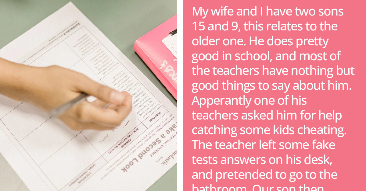 Dad Is Not Proud Of His Son After He Helped His Teacher Catch Classmates Cheating
