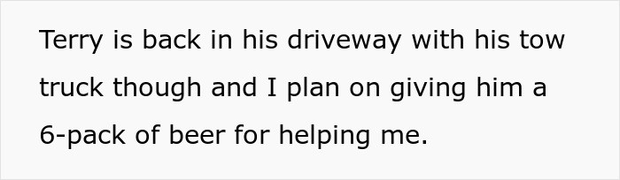 Terry deserves a beer