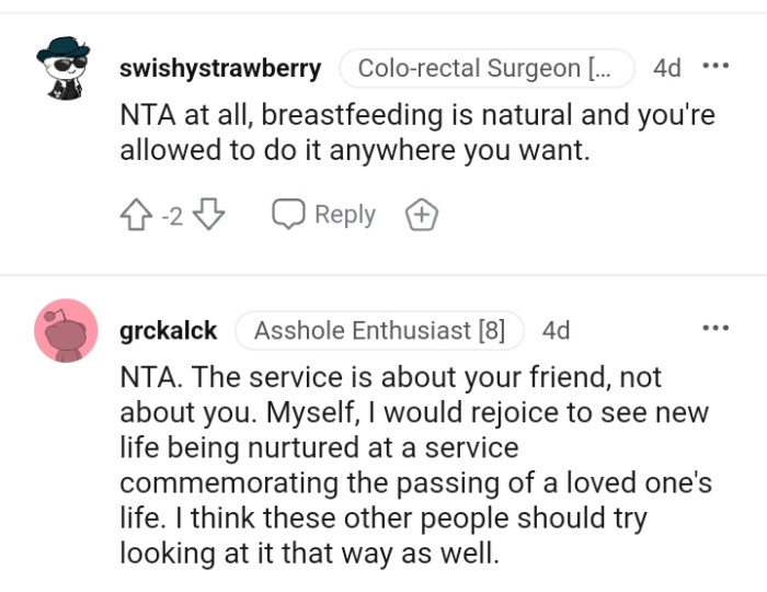 The OP is allowed to breastfeed anywhere