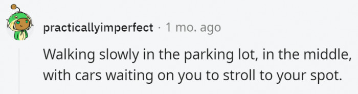 27. It's the cars' right of way