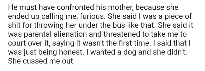 Now OP's ex has stepped in to defend herself after they tried throwing her under the bus