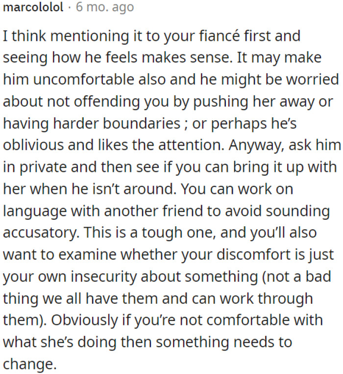 OP should take steps to address the issue.