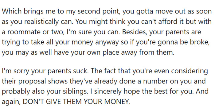 OP should start planning to move out and execute that plan ASAP