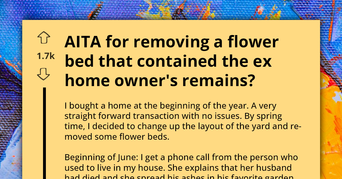 New Homeowner Accidentally Destroys Garden Containing Ex-Owner's Husband's Ashes, Sparks Outrage