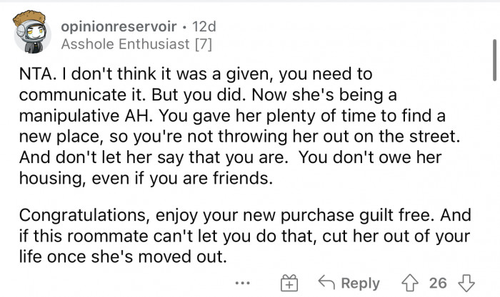 It definitely should have been a conversation that explained everything going on.