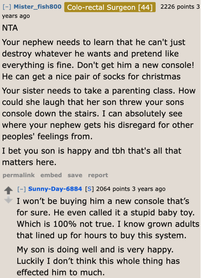 From console to socks for Christmas.