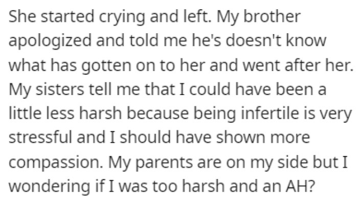 The SIL burst into tears and left