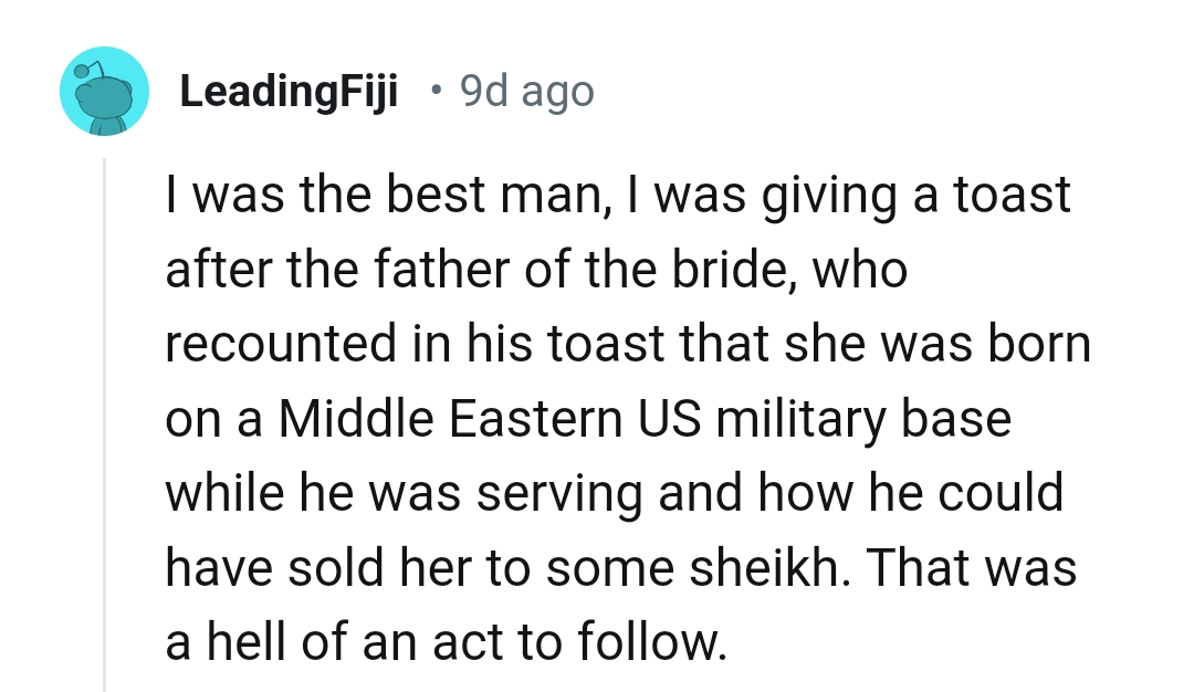 10. A heck of an act to follow