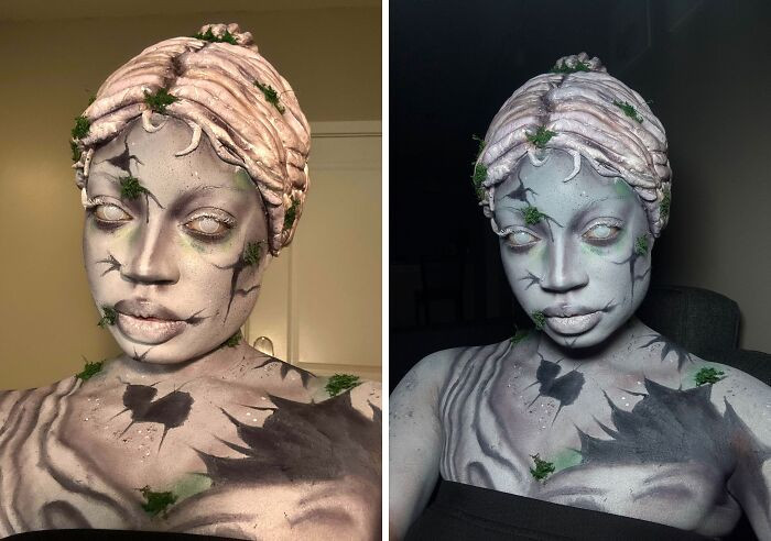 30. Statue Makeup Look