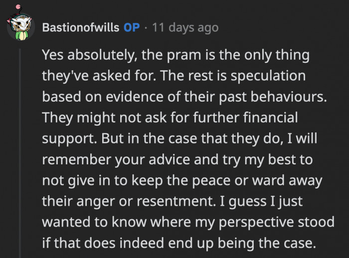 It takes practice to ignore that kind of chatter, but she has to do it for her own peace of mind