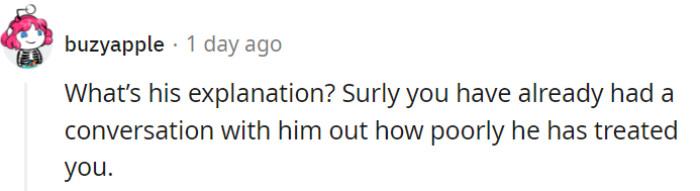 Again, we're happy that it did work out, but it's fun to see these comments before OP edited the post for clarifications!