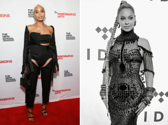 2. You might have forgotten: Solange and Beyoncé are sisters. Both are musical superstars (duh).
