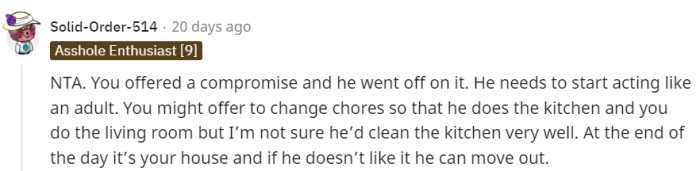 He needs to start acting like an adult