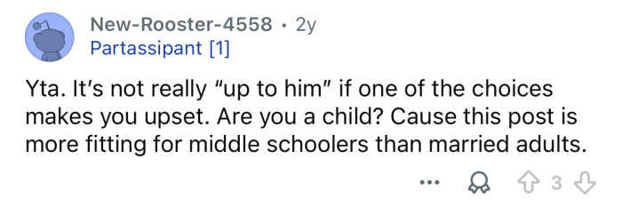 Okay, but this is childish.