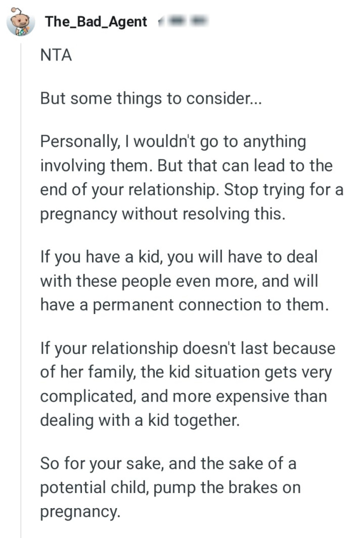 This Redditor wouldn't go to anything involving them