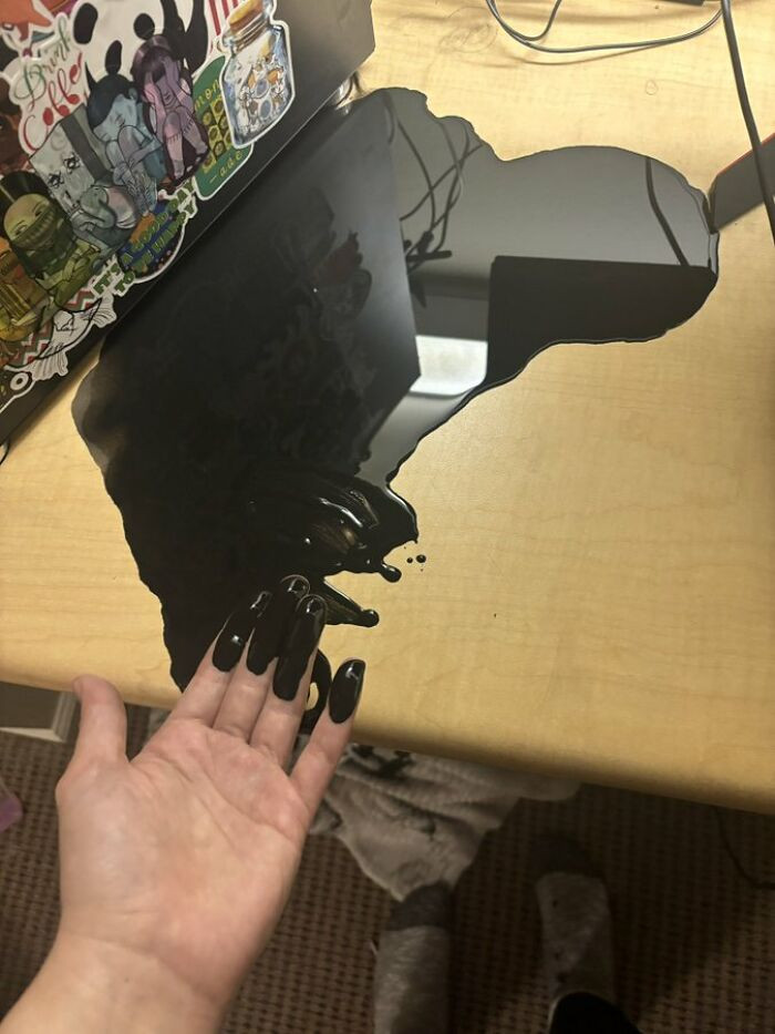 "Does Anyone Know What In The World This Stuff That Just Leaked From My Computer Is?"