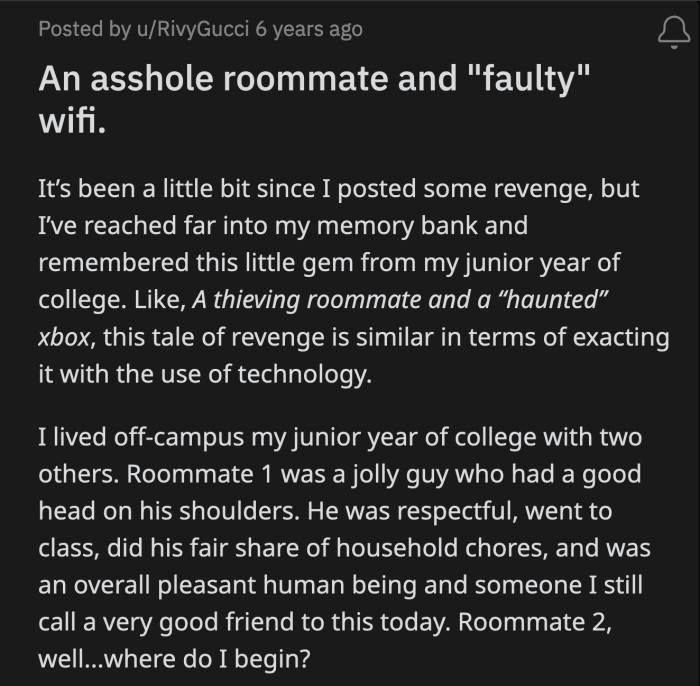 OP's patience ran out when Roommate #2 pulled his usual antics the night before OP's important exam.