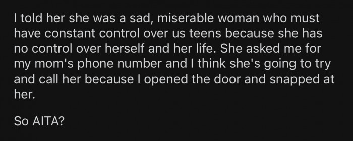 OP decided that enough was enough and took action.