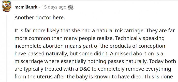 Another doctor confirmed: