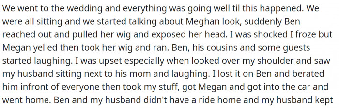 At the wedding, the family bully pulled off the most insensitive prank ever