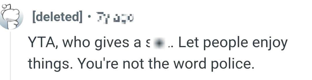 Let people enjoy things