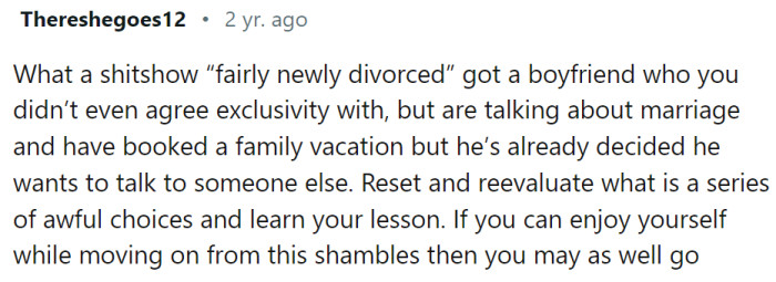 Yes, it is obvious that OP is not experienced in these dating waters, which makes her easy prey.