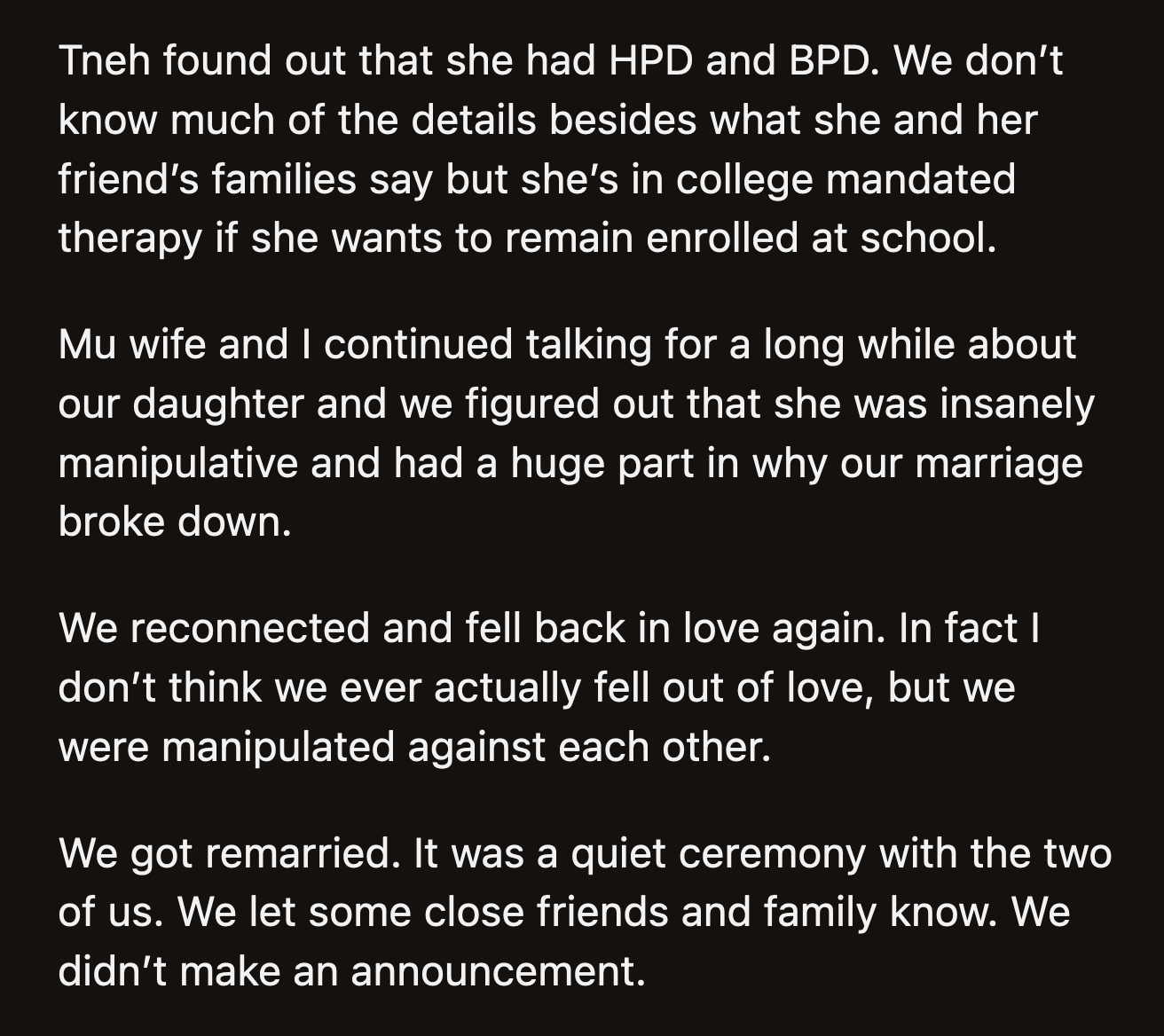 OP said they would have invited their daughter if 