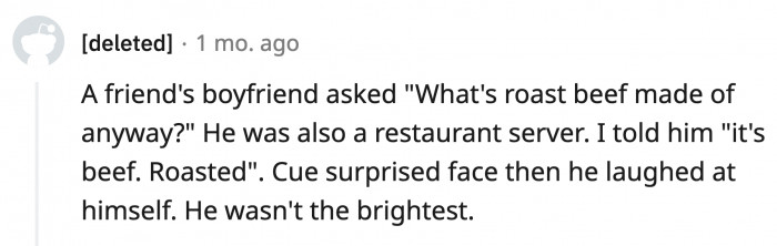 20. Who knows what they really use in that kitchen? It could be tofu.