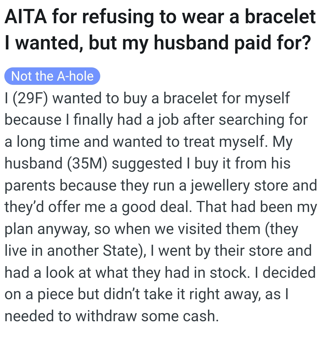 The OP Kicks Off Her Story