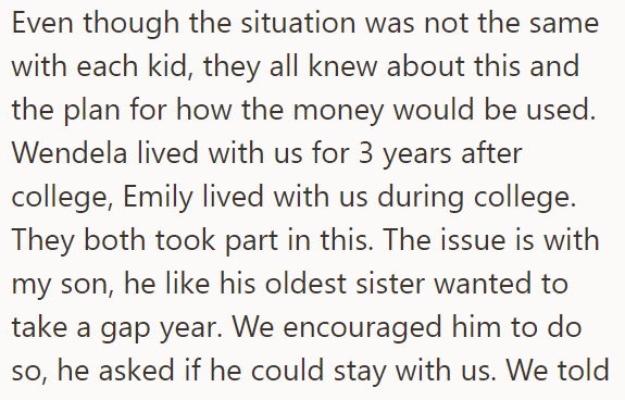 This financial arrangement varied for each child but followed a similar principle