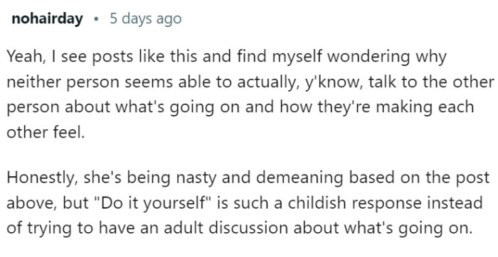 Why don't they talk to each other?